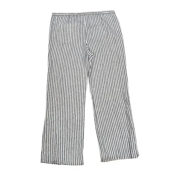 Chico’s Blue & White Striped 100% Linen Coastal Pants Chico's Size 0 Beach - Picture 2 of 16